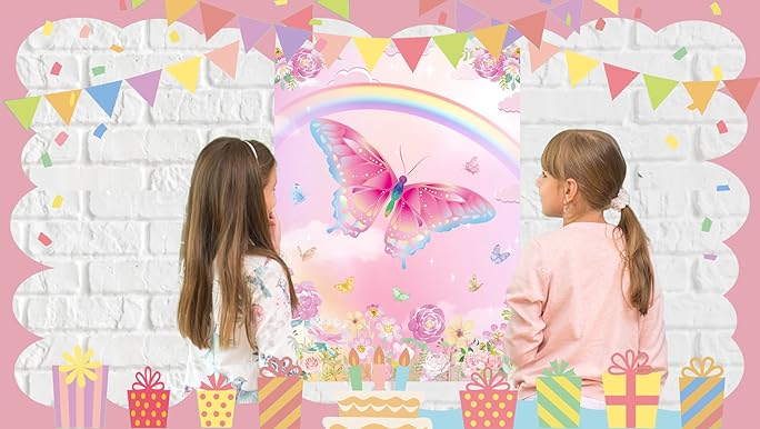 L BUTTON BUTTERFLY BOA ｜birthdaybash Amazon.com: Dokuna Purple Butterfly Birthday Decorations, 9